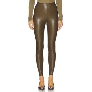 Commando Control Top Faux Leather Leggings Cadet Brown Size Small Revolve